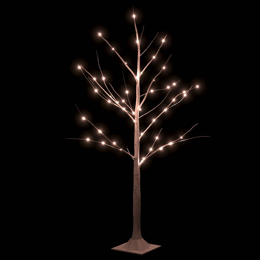 Vidaxl Berkenboom LED 48 LEDS BLANC CHAUD 120 CM BLANC
