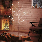 Vidaxl Berkenboom LED 48 LEDS BLANC CHAUD 120 CM BLANC