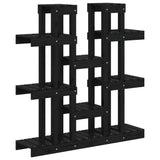 Norme de l'usine Vidaxl 104.5x25x109.5 cm Bois de pin massif noir
