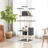 Vidaxl cat furniture with sisal scratching posts 162 cm dark gray
