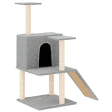 Vidaxl Cat Miwwelen mat Sisal Scratching Posts 109 cm Liicht