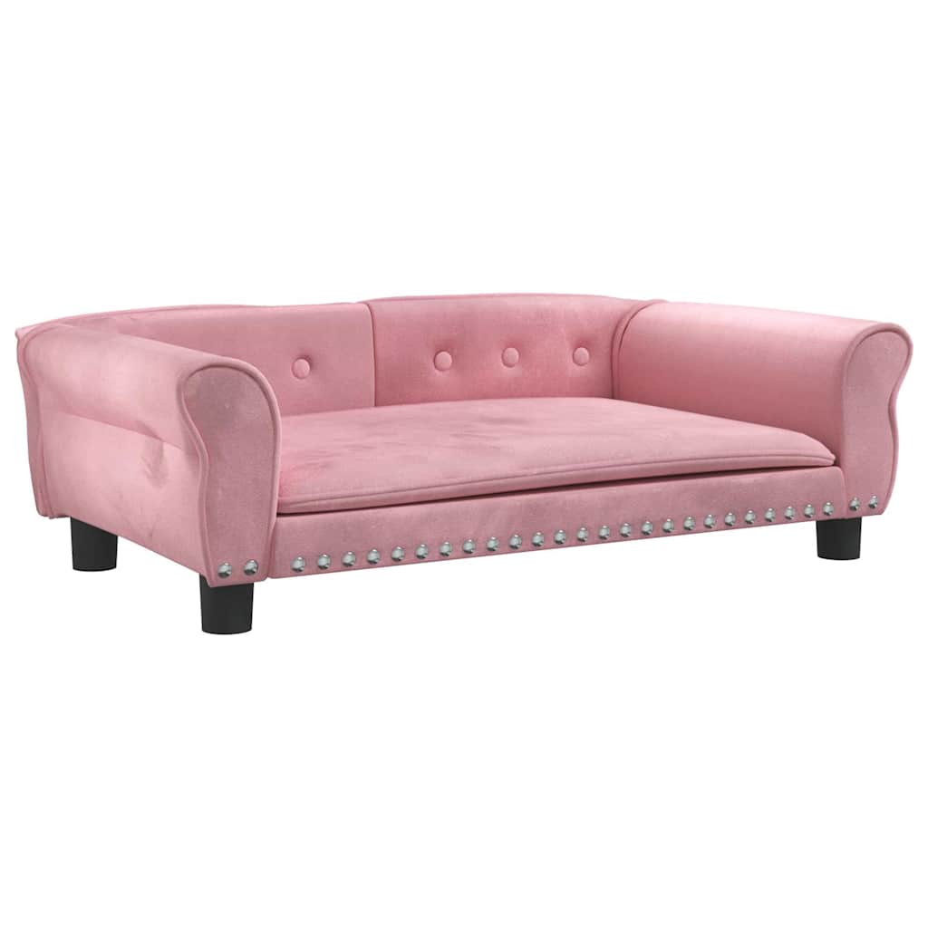 Vidaxl Dog Basket 95x55x30 cm en velours rose