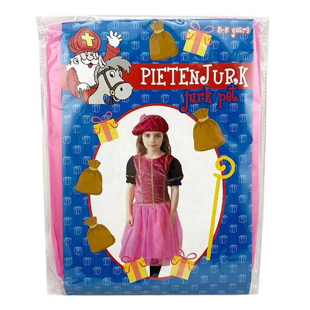Sinterklaas šaty set pete šaty růžové fialové 3-5 let