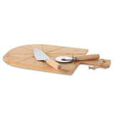Excellent Houseware 3-part Pizzasnijs Set 43x30 cm Bamboo