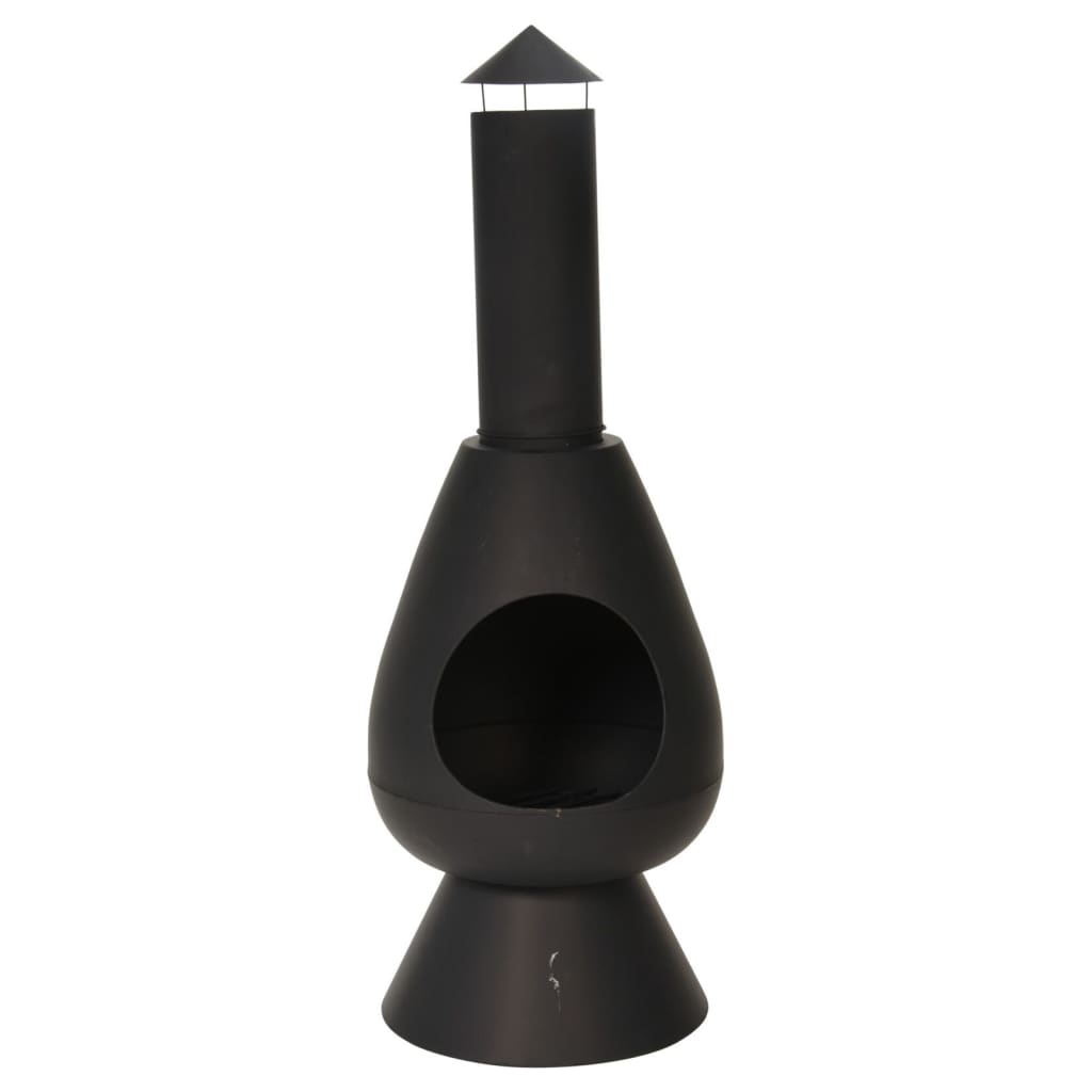 Progarden Progarden kamin z ambientalnim dimnikom 110 cm črno
