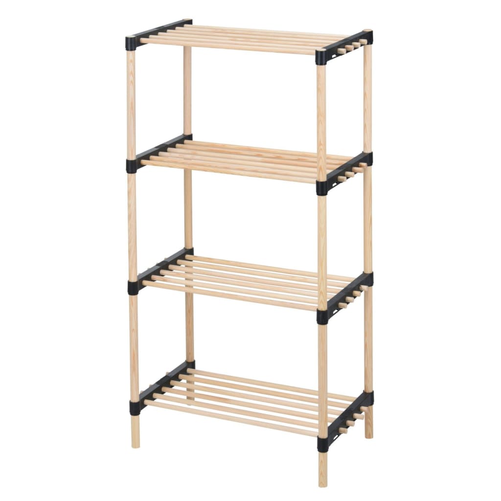 Solutions de rangement Rack à chaussures avec 4 étagères 49x28x92,5 cm Bois