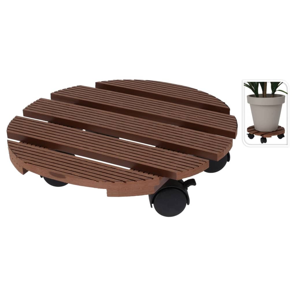 Progarden Progarden Plant Trolley runt 29 cm brunt