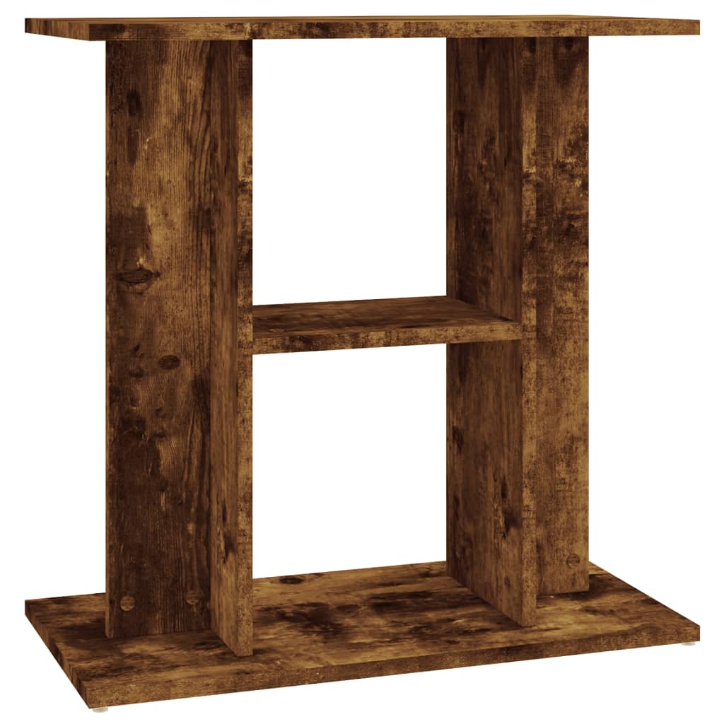 VidaXL Aquarium Standard 60x30x60 cm Properted Wood Smoked Oak colored