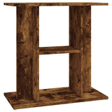 VidaXL Aquarium Standard 60x30x60 cm Properted Wood Smoked Oak colored