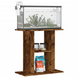 VidaXL Aquarium Standard 60x30x60 cm Properted Wood Smoked Oak colored