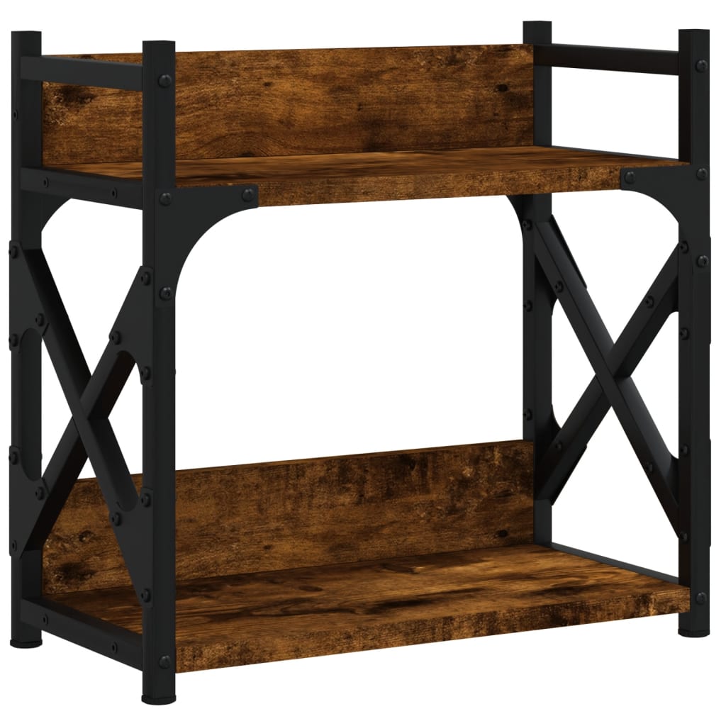 Vidaxl Printer stand 2-Layer 40x20x40 cm Properted Wood Smoked Oak