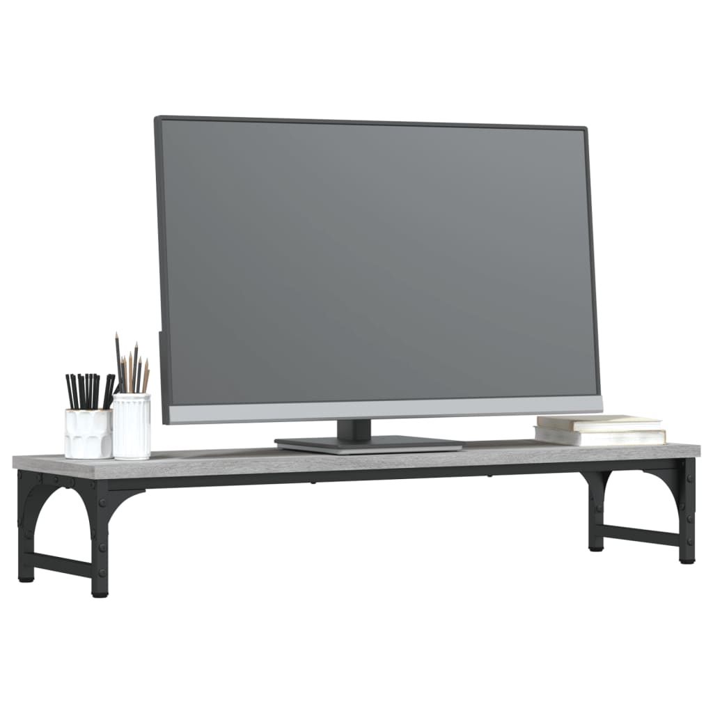 Vidaxl Monitor Standard 85x23x15.5 cm Processus en bois Grey Sonoma Oak