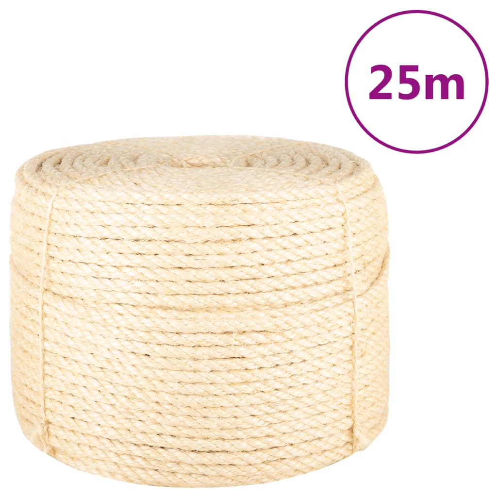 Corde vidaxl 10 mm 25 m 100% sisal