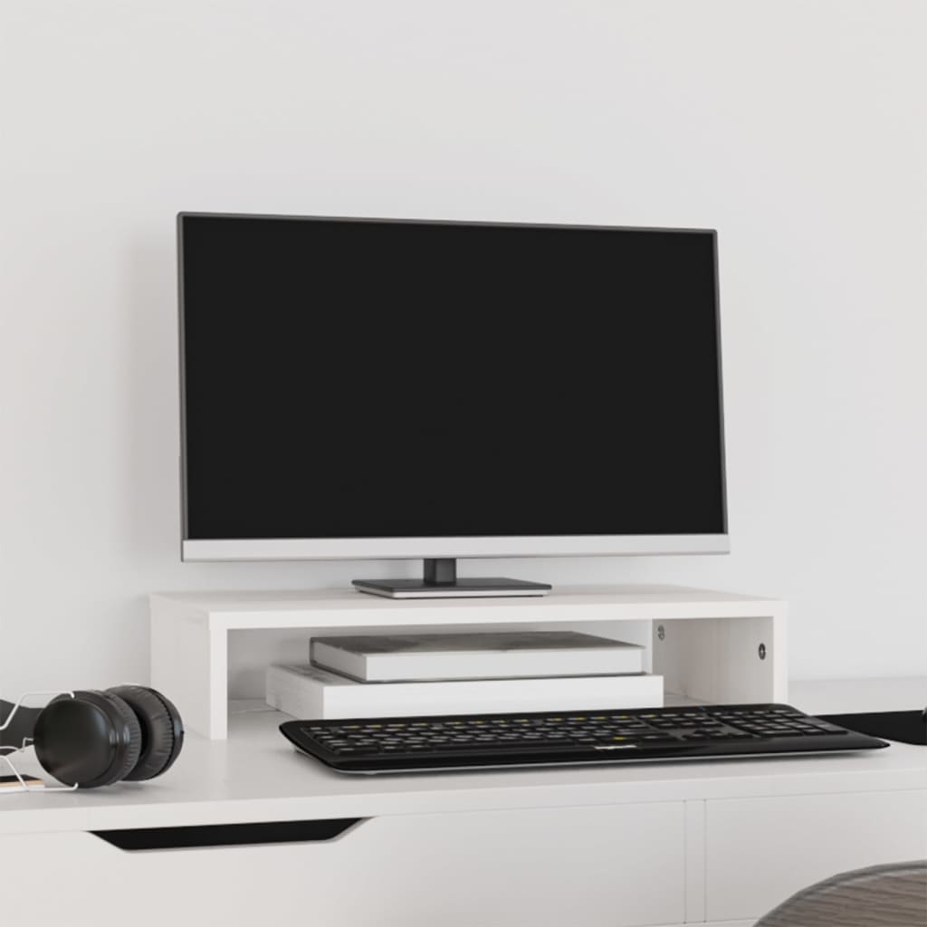 Vidaxl Monitor stands 50x27x10 cm Solid pine white
