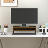 Vidaxl monitor stoji 50x24x16 cm trden borov medu rjava