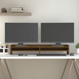 VidaXL Monitor standard 100x24x16 cm Solid pine honey brown