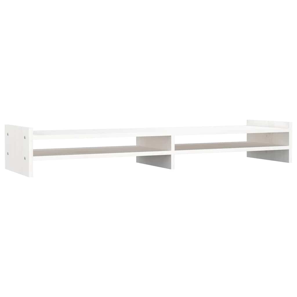 VidaXL Monitor standard 100x27x15 cm Solid pine white