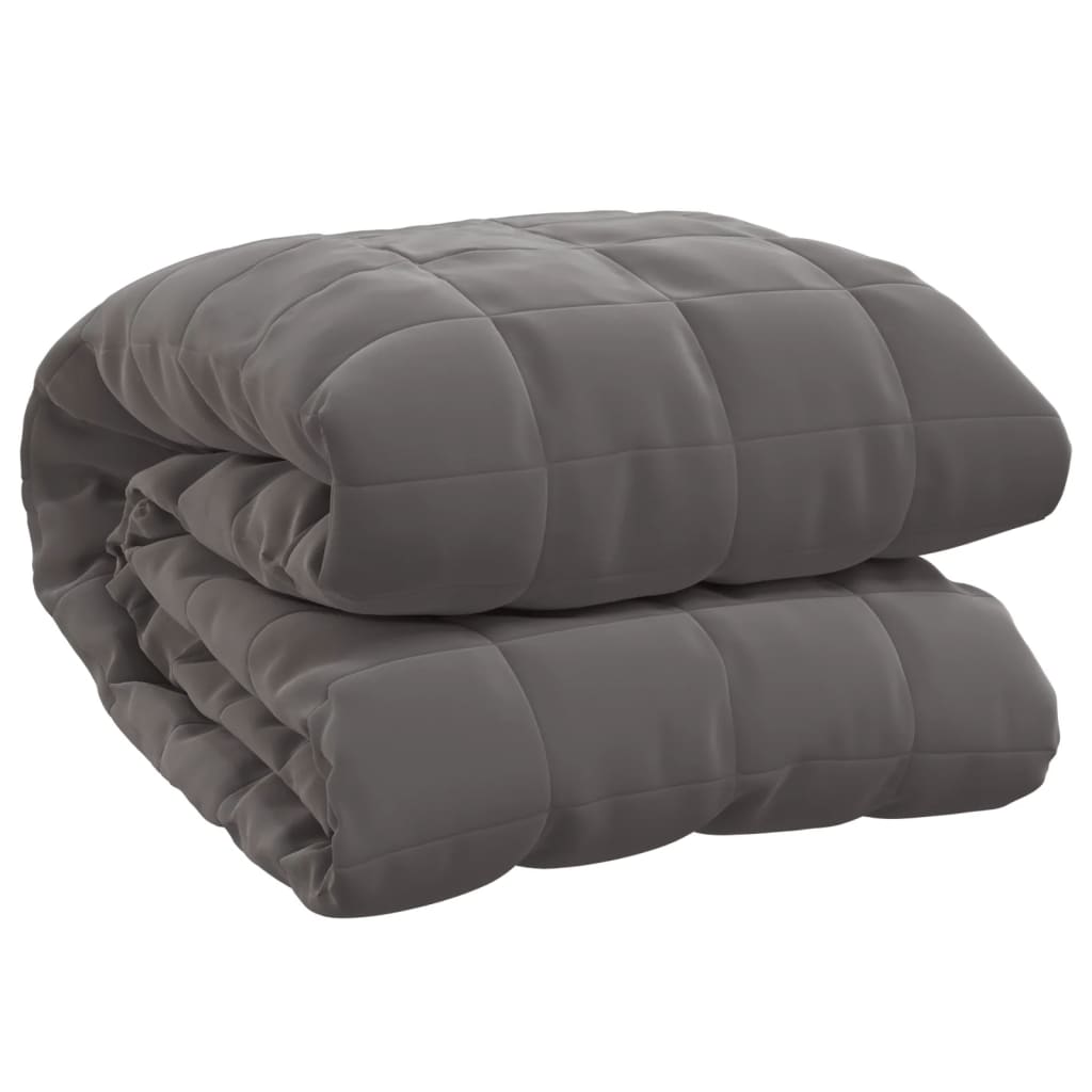Vidaxl slabá přikrývka 220x235 cm 15 kg tkanina šedá