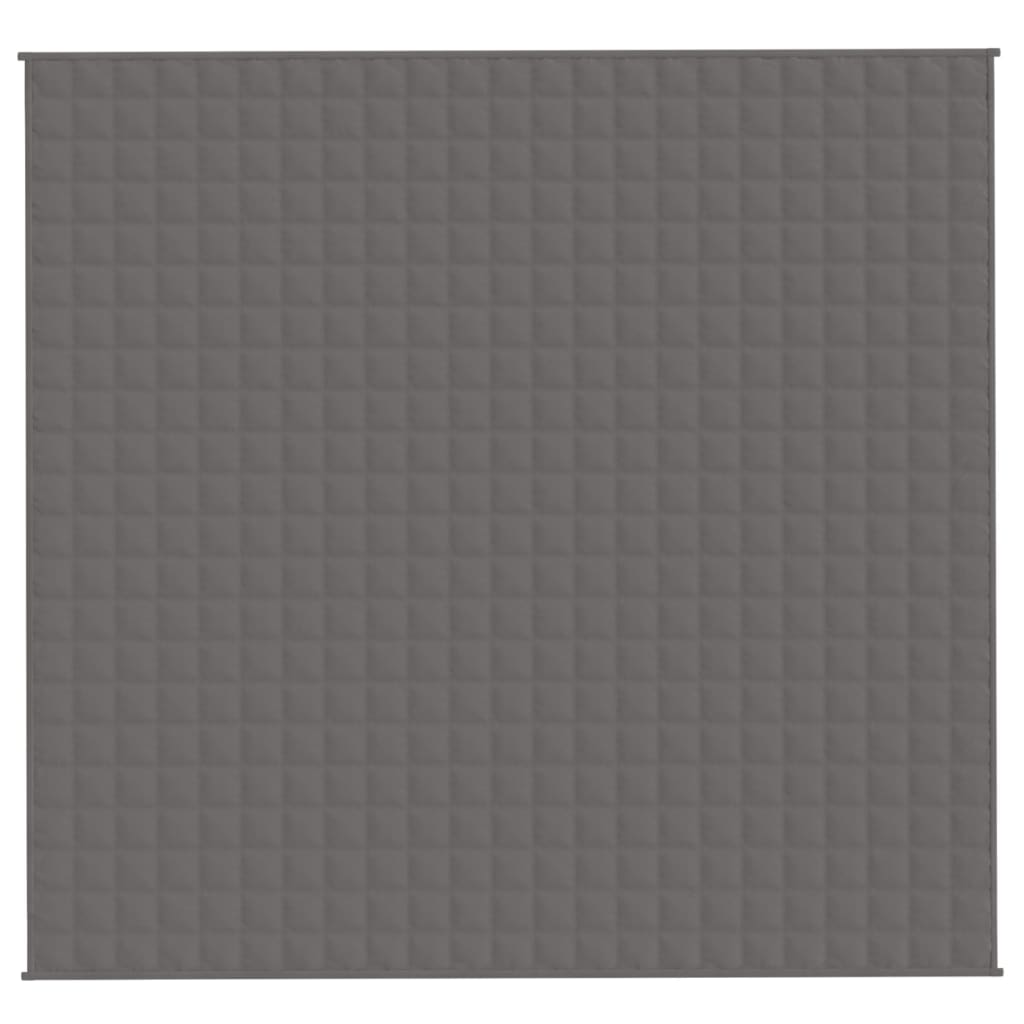 Vidaxl slabá přikrývka 220x235 cm 15 kg tkanina šedá