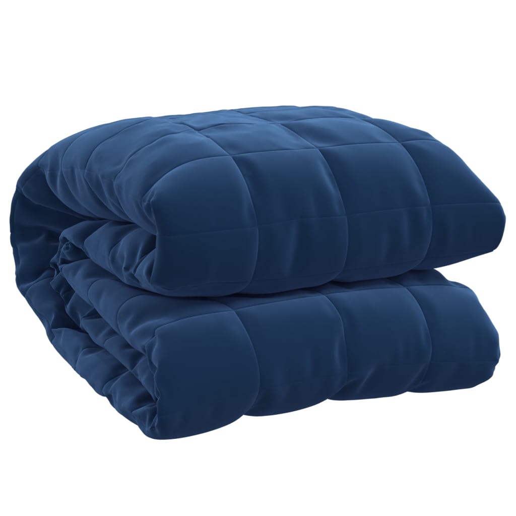 Vidaxl slabé přikrývky 200x225 cm 9 kg tkaniny modré