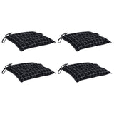 Cuscini da sedia Vidaxl 4 STEDCARN MOTORE 40X40X7 CM Black