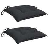 Coussins de palette vidaxl 2 st 50x50x7 cm tissu oxford noir
