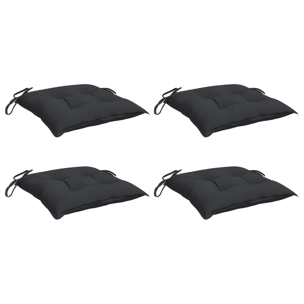 Coussins de palette vidaxl 4 ST 50x50x7 cm Oxford tissu noir