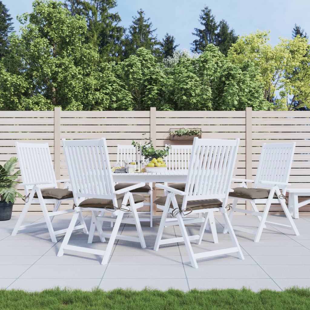 Cuscini di pallet Vidaxl 6 ST 50x50x7 cm tessuto Oxford Taupe