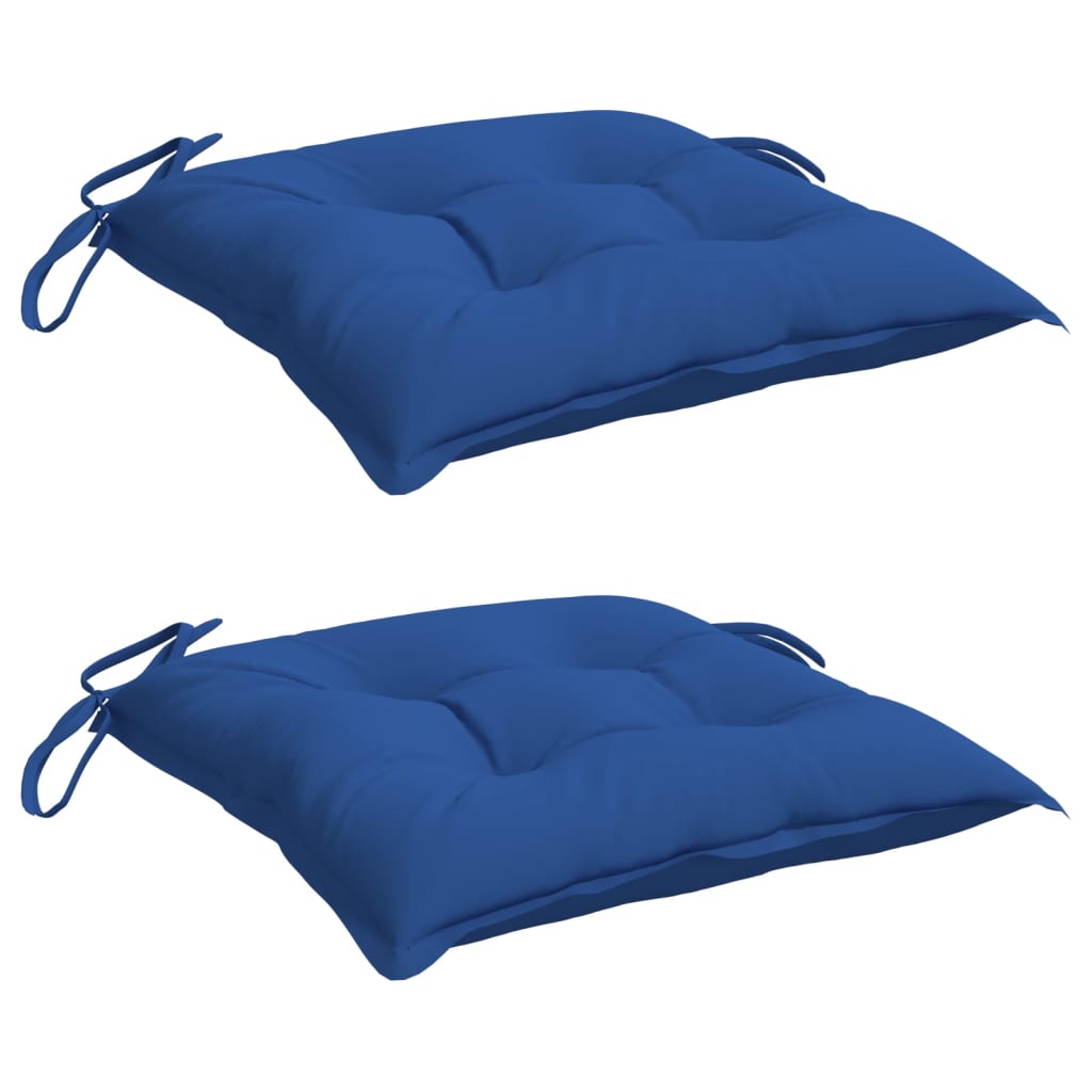 Coussins de palette vidaxl 2 ST 50x50x7 cm Oxford tissu bleu