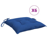 Coussins de palette vidaxl 6 st 50x50x7 cm oxford tissu bleu