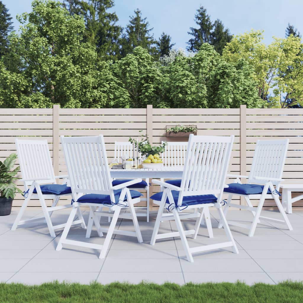 Coussins de palette vidaxl 6 st 50x50x7 cm oxford tissu bleu