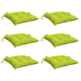 Coussins de palette vidaxl 6 ST 50x50x7 cm Tissu oxford vert brillant