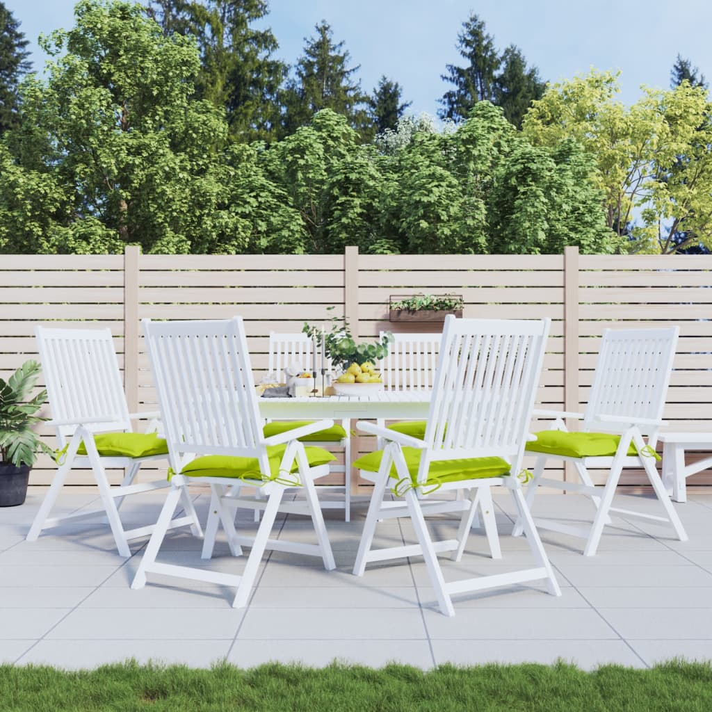 Coussins de palette vidaxl 6 ST 50x50x7 cm Tissu oxford vert brillant