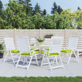 Coussins de palette vidaxl 6 ST 50x50x7 cm Tissu oxford vert brillant