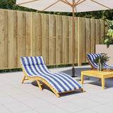 Vidaxl leunger poduszka w paski 180x60x3 cm Oxford Fabric Blue and White
