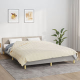 Vidaxl slabé přikrývky 220x230 cm 15 kg látkové lehké krémy -