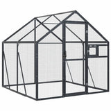 Vidaxl Aviär 1.79X2x1.85 m Aluminium Anthhacite -Colored