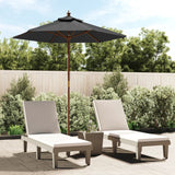 Vidaxl Parasol med trästol 196x231 cm Anthracite -färgad