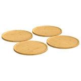 Vidaxl Pizza Plates 4 PCS Ø32x1,5 cm bambus