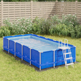Vidaxl Schwimmbad Segel 420x220 cm Polyester Geotextile hellgrau