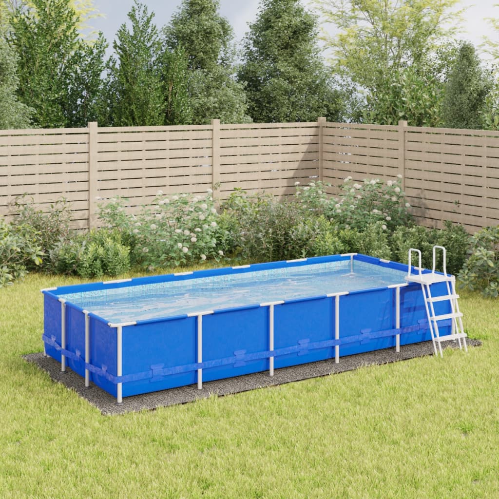 Vidaxl Pool Soil 550x280 cm Polyester géotextile gris clair