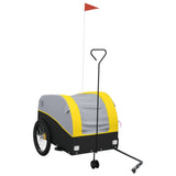 Vidaxl Voice Trailer 45 kg Eisen schwaarz a giel