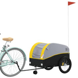 Vidaxl Voice Trailer 45 kg Eisen schwaarz a giel