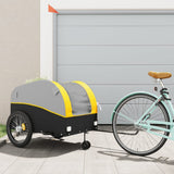 Vidaxl Voice Trailer 45 kg Eisen schwaarz a giel