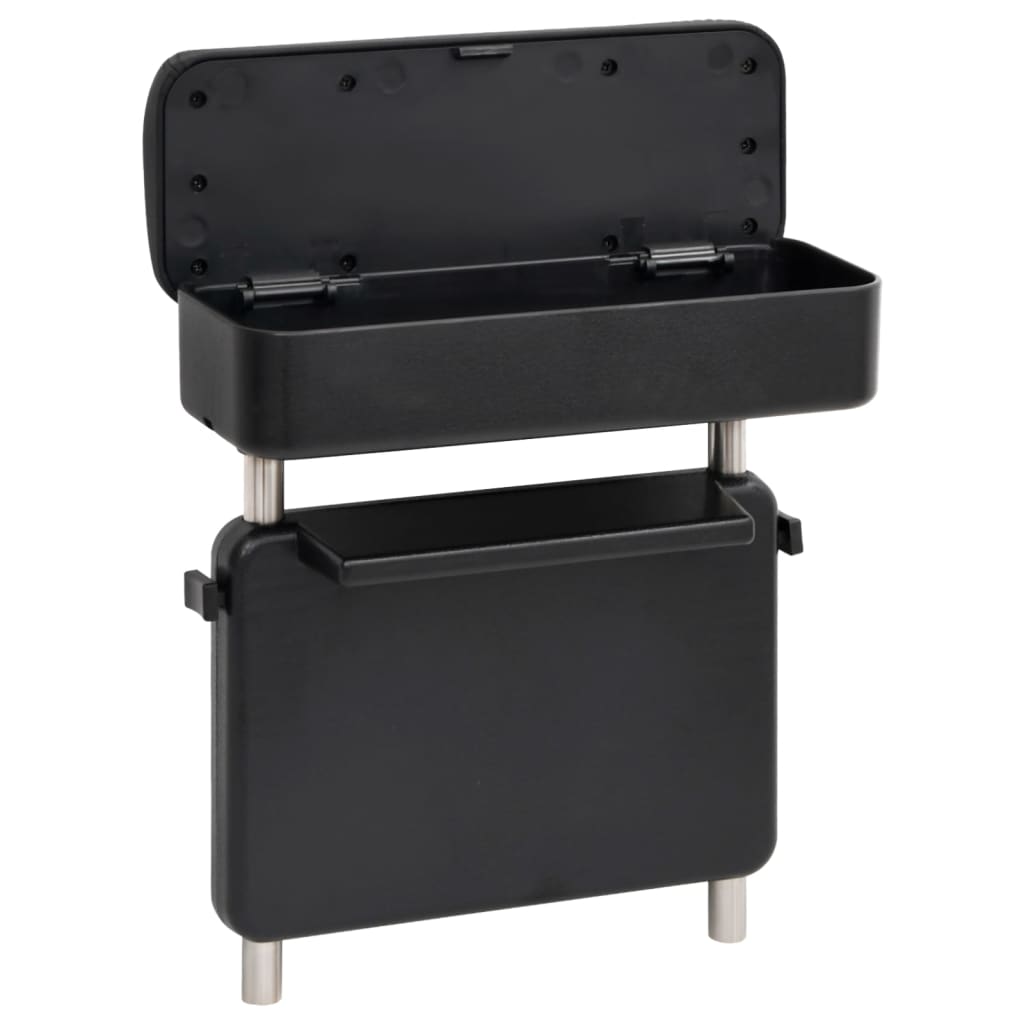 Vidaxl Armrest Universal 23x8x (30-38) cm ABS Sort