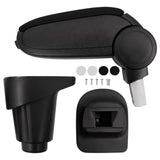 Vidaxl Armrest 14x35x (37-53) cm ABS Sort