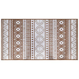 Vidaxl mimo koberec Reverzibilní 80x150 cm hnědá a bílá
