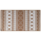 Vidaxl mimo koberec Reverzibilní 80x150 cm hnědá a bílá