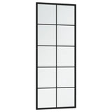 Vidaxl veggspeil 2 stk 100x40 cm metall svart