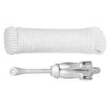 Ancla Vidaxl con una cuerda plegable de 3.2 kg de color plateado de hierro forjado
